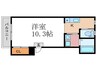 京壬生和み邸 1Kの間取り