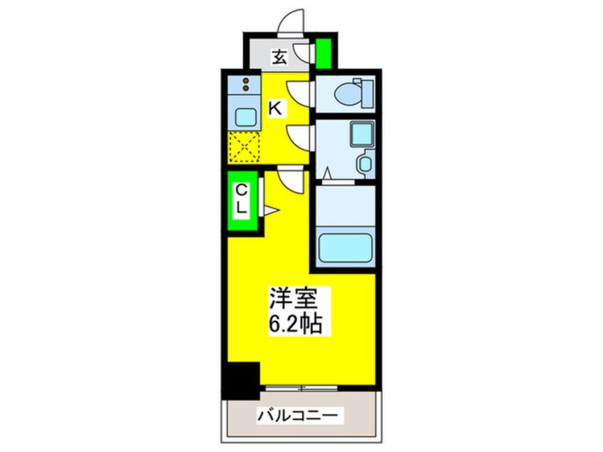 間取図 エスリード難波グレイス（310）