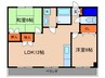ソレイユ千 2LDKの間取り