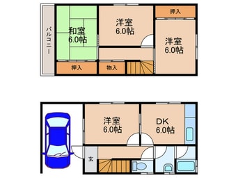 間取図 長尾元町６丁目貸家
