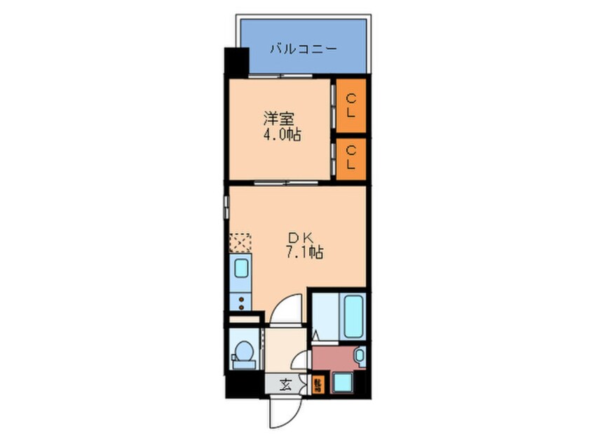 間取図 プライマル南森町