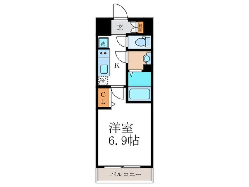 間取図 プレサンス京都二条京華(102)