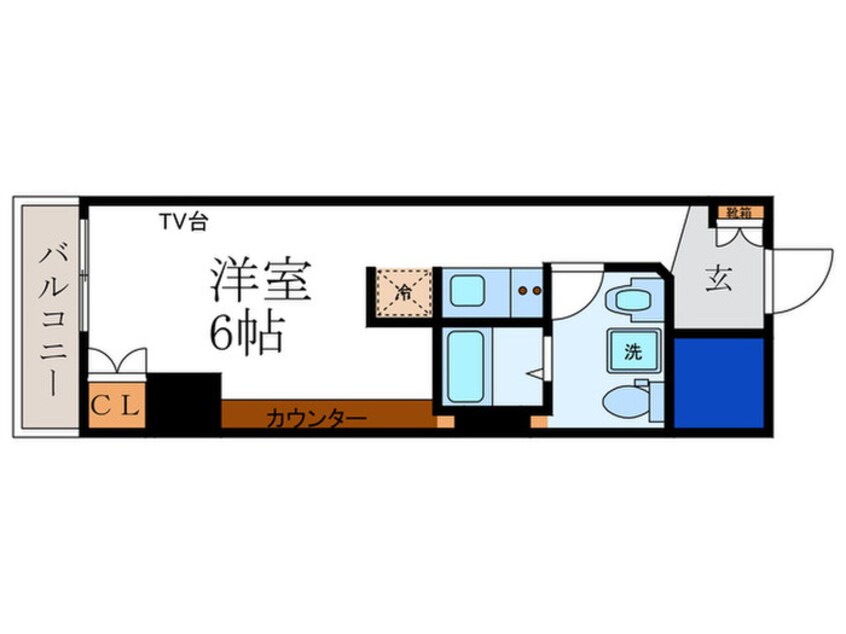 間取図 デトム・ワン四条大宮（308）