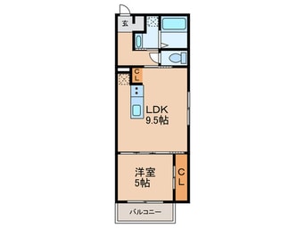 間取図 STAY THE HOUSE 日根野 WEST