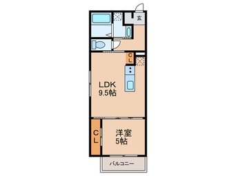 間取図 STAY THE HOUSE 日根野 WEST