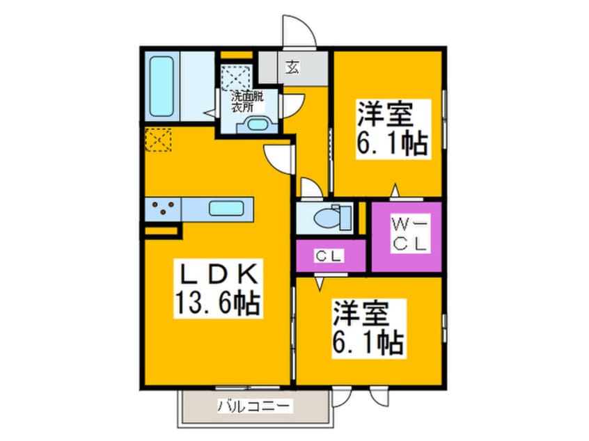 間取図 ファミーユ深井