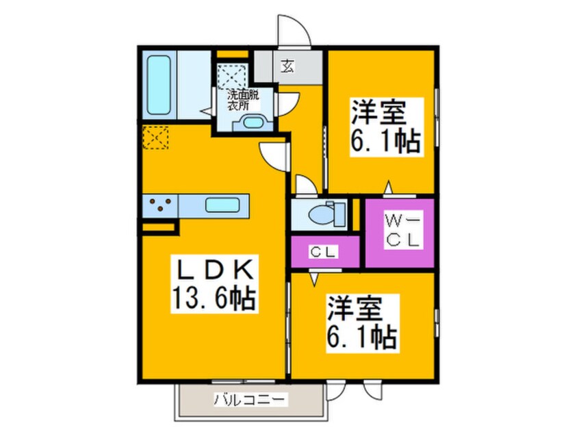間取図 ファミーユ深井