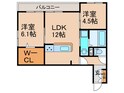 グランヴェールⅥの間取図