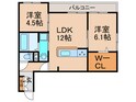 グランヴェールⅥの間取図