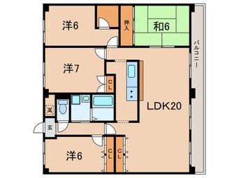 間取図 リアライズ加古川Ⅱ