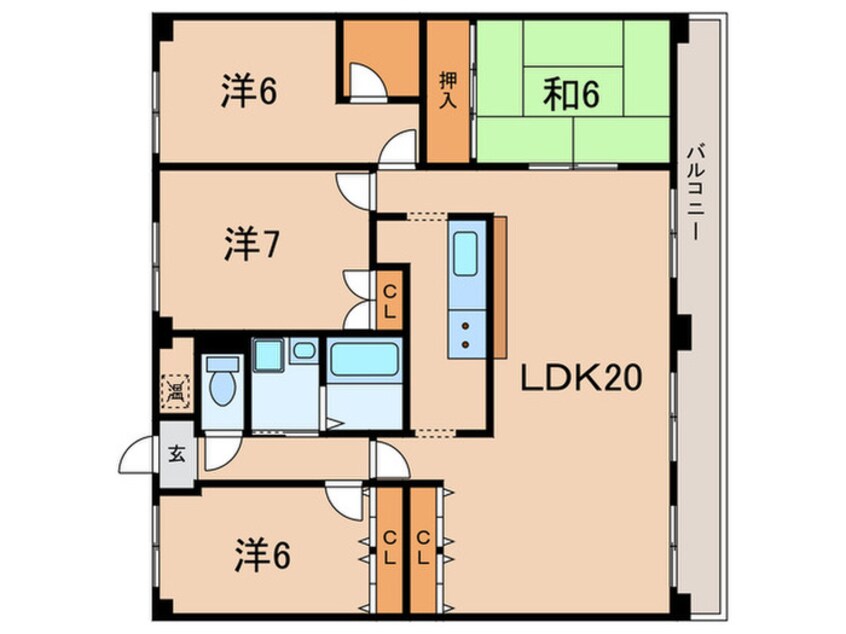 間取図 リアライズ加古川Ⅱ