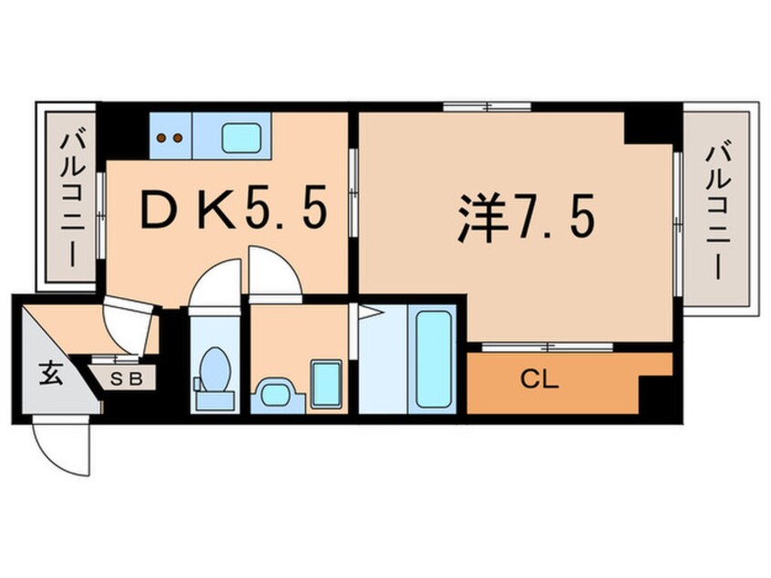 間取図 ピュアコート五条