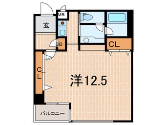 間取図 ル－ア芦屋