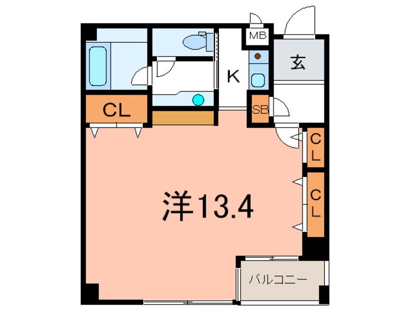 間取図 ル－ア芦屋