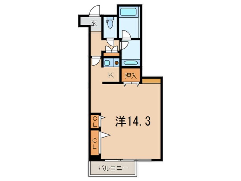 間取図 ル－ア芦屋