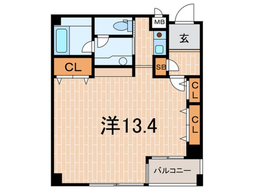 間取図 ル－ア芦屋