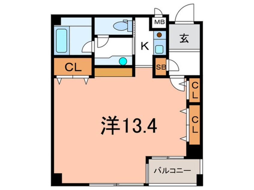 間取図 ル－ア芦屋