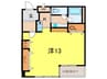 ル－ア芦屋 1Kの間取り