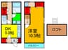 フォレストハイム香里園 1DKの間取り
