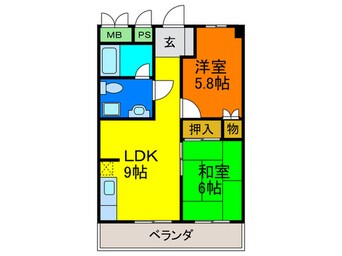 間取図 パ－クサイド前田1号館