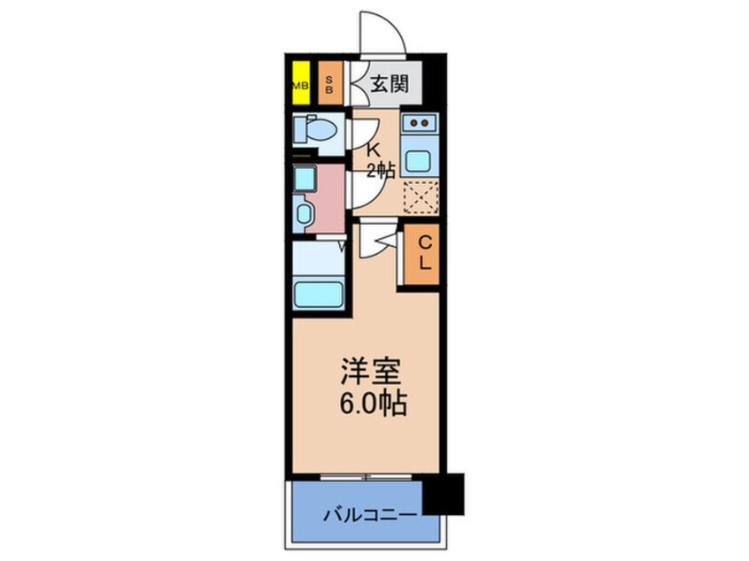 間取図 エスリードレジデンス梅田デュオ