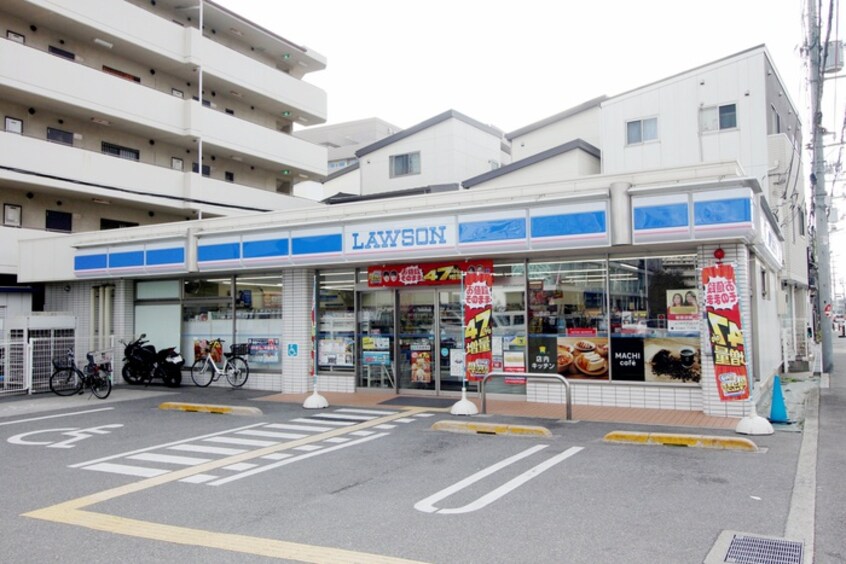 ローソン野中北二丁目店(コンビニ)まで223m 新高2丁目連棟貸家
