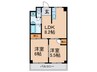 シティハイツセントラル 2LDKの間取り