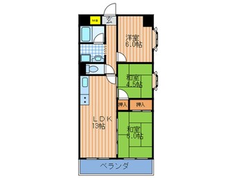 間取図 キャピタルハイツ姫里