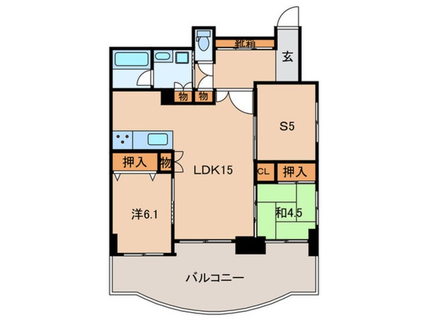 間取図 ｱﾙﾌｧｽﾃｲﾂ西明石駅前Ⅲ(802)