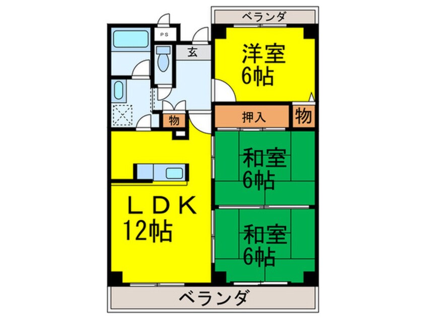 間取図 サンクレスト府中