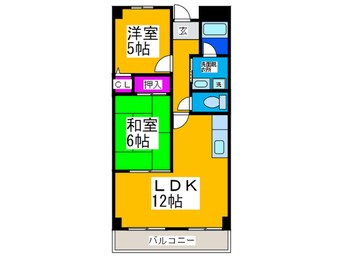 間取図 カサレスなかもず