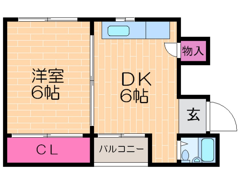 間取図 ハッピ－ハイツ