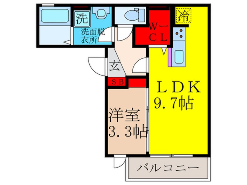 間取図 仮)Ｄ－ｒｏｏｍ川岸町Ⅱ