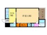 富士ハイツ 1DKの間取り