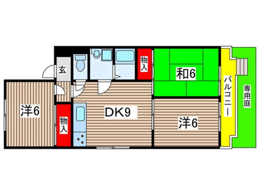 間取図 ツインバッハ１ｓｔ