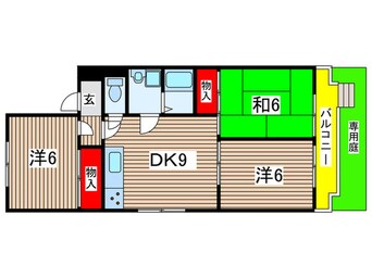 間取図 ツインバッハ１ｓｔ