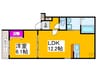 仮）フジパレス新金岡Ⅲ番館 1LDKの間取り