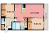パサログランデ香ヶ丘 2LDKの間取り