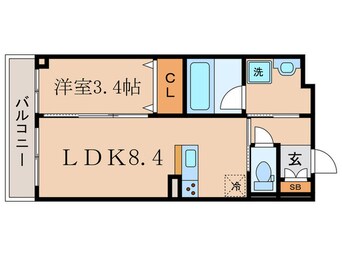 間取図 ドメールセプトエトワール椥辻