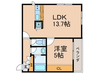 間取図 パ－ルハイム針中野
