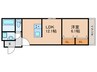 エムライズ材木町 1LDKの間取り