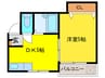 フレッシュハイツ諸福 1DKの間取り