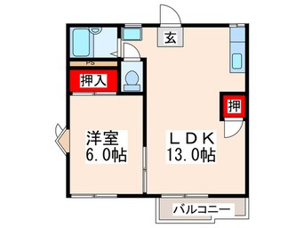 間取図 メゾンファミールB棟