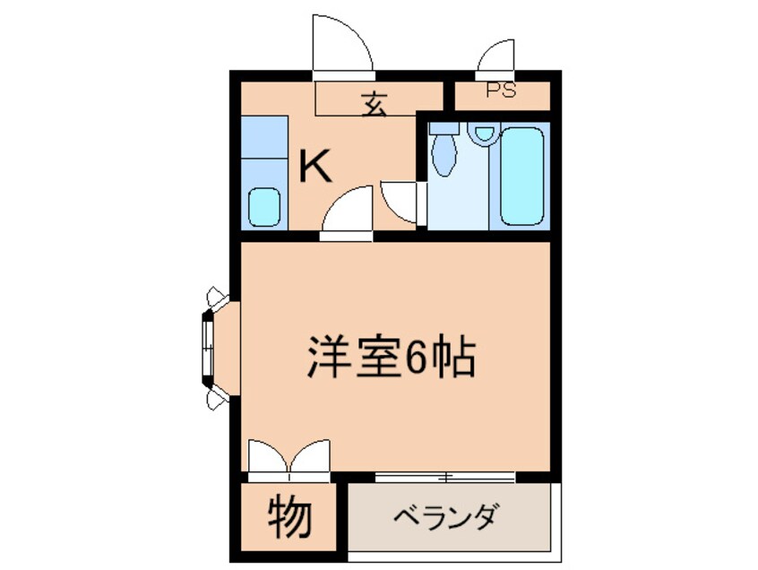 間取図 シャルム三国ヶ丘