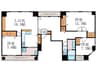 COCO五条大宮（701） 3LDKの間取り