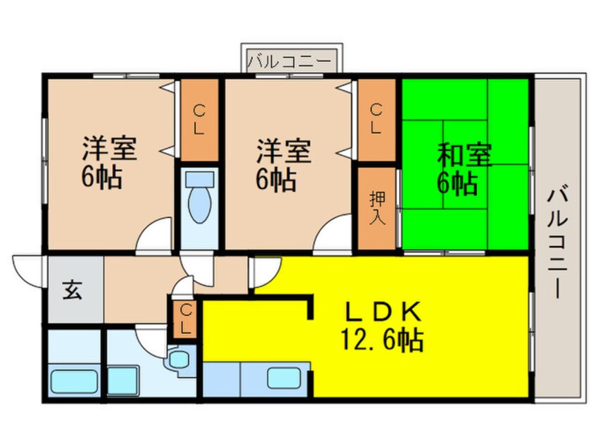 間取図 牡丹園壱番館