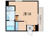 Ｌｅ　ＣＩＮＱ　岡本 1Rの間取り