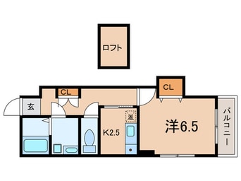 間取図 アグローリ駒ヶ林