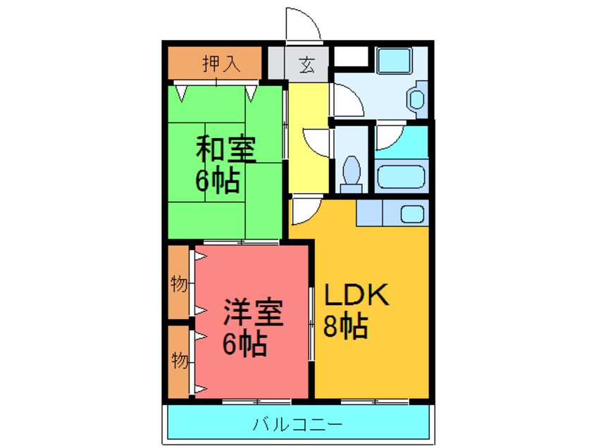 間取図 サニーフラット田中