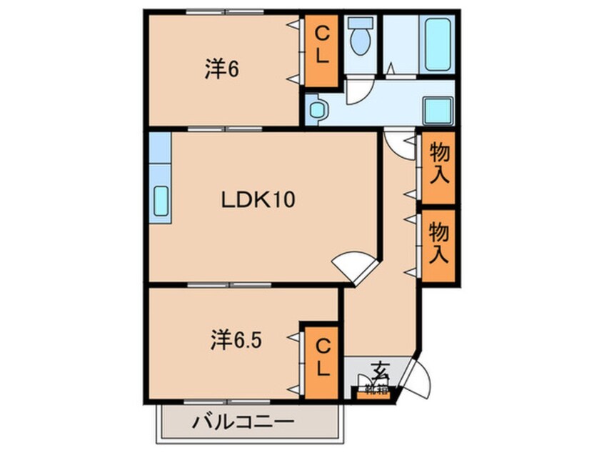 間取図 シャルマンメゾン２号棟